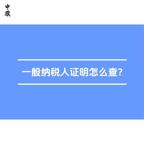 北京一般納稅人證明怎么查？