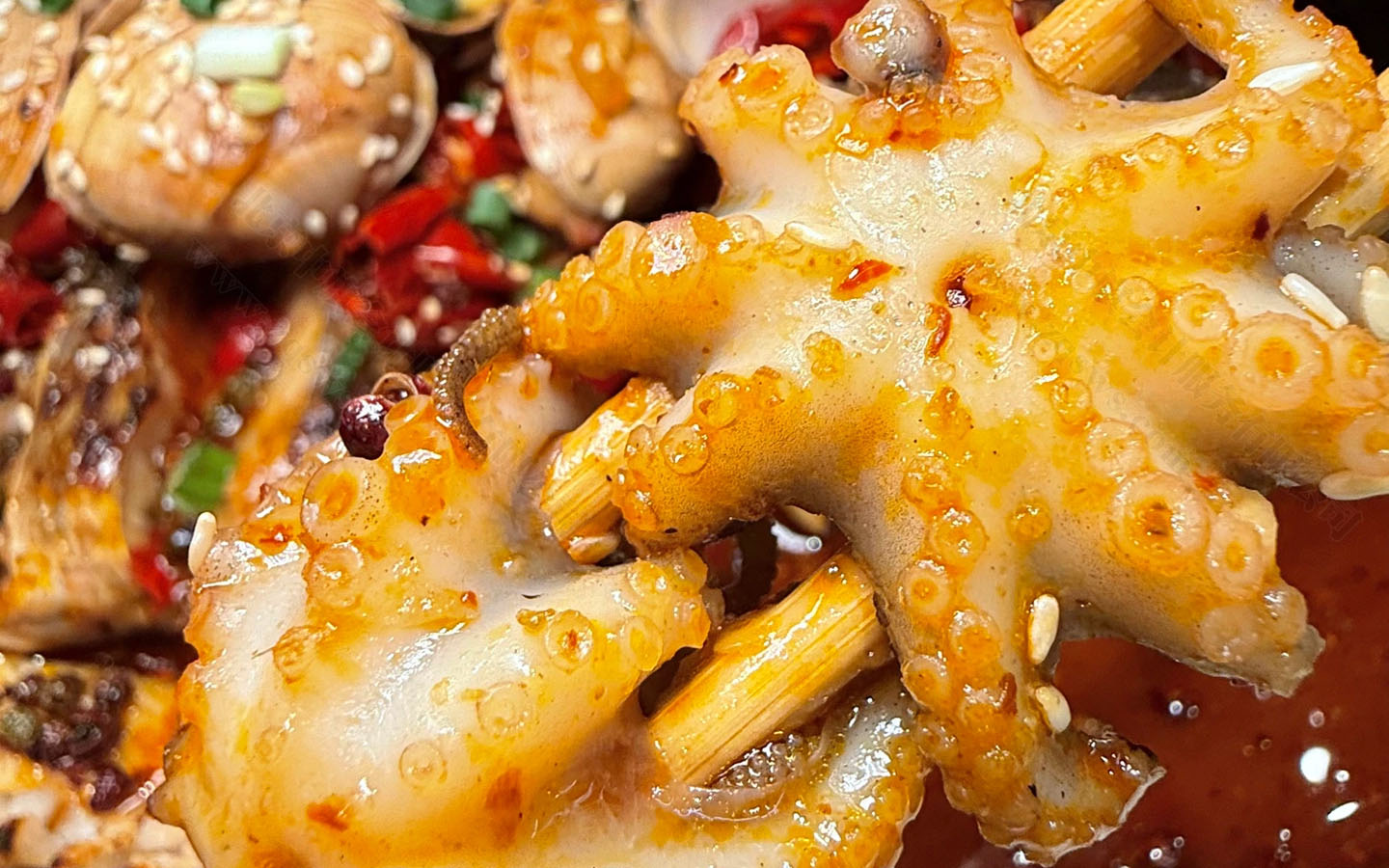 烤魚里邊的小魷魚，非常好吃.jpg
