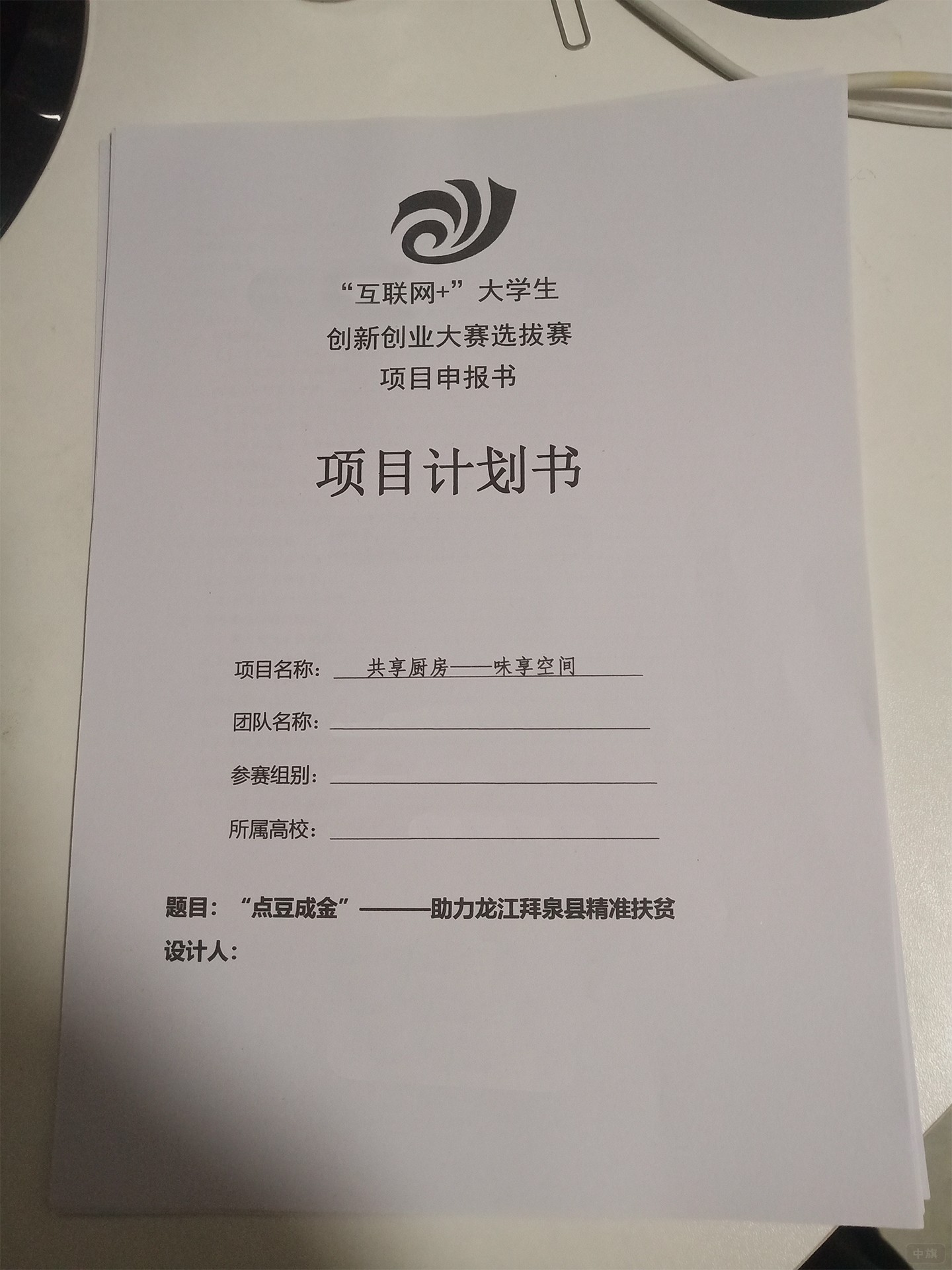大學(xué)生項目計劃書