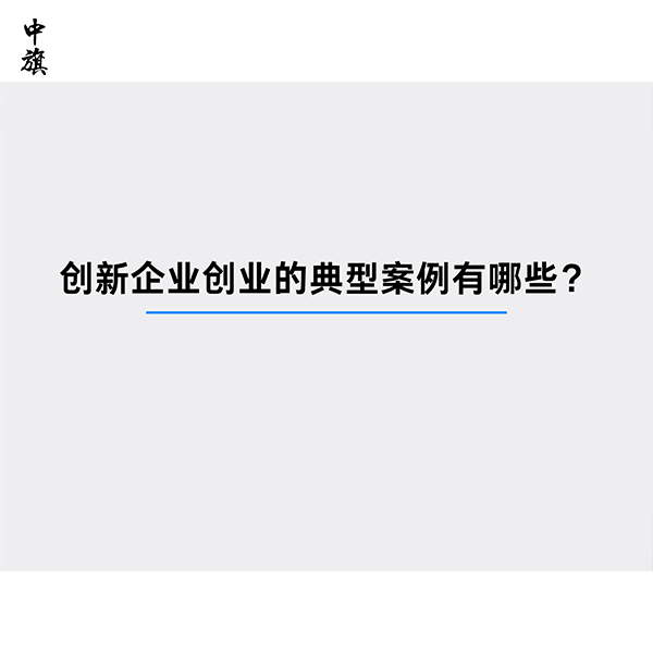 創(chuàng)新企業(yè)創(chuàng)業(yè)的典型案例有哪些？